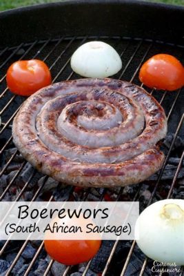   Boerewors！一盤南非辣味香腸的濃郁風味